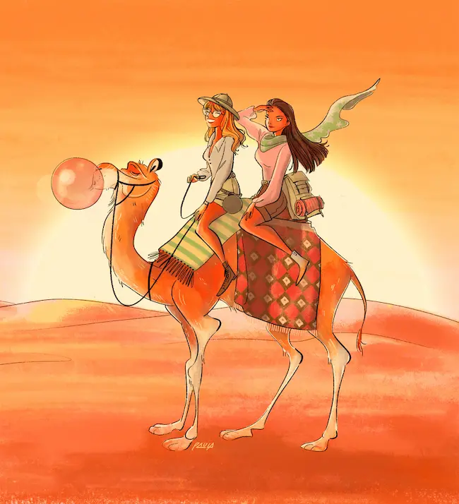 how to ride a camel